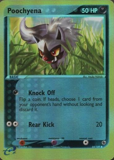 Poochyena #64 — EX Ruby & Sapphire (Reverse Holo)