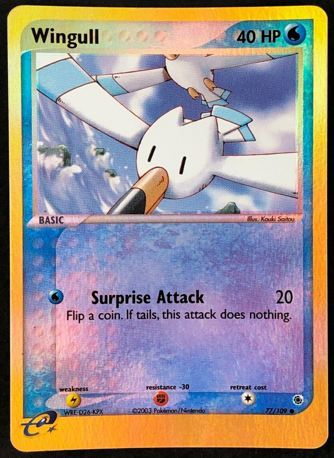Wingull #77 — EX Ruby & Sapphire (Reverse Holo)
