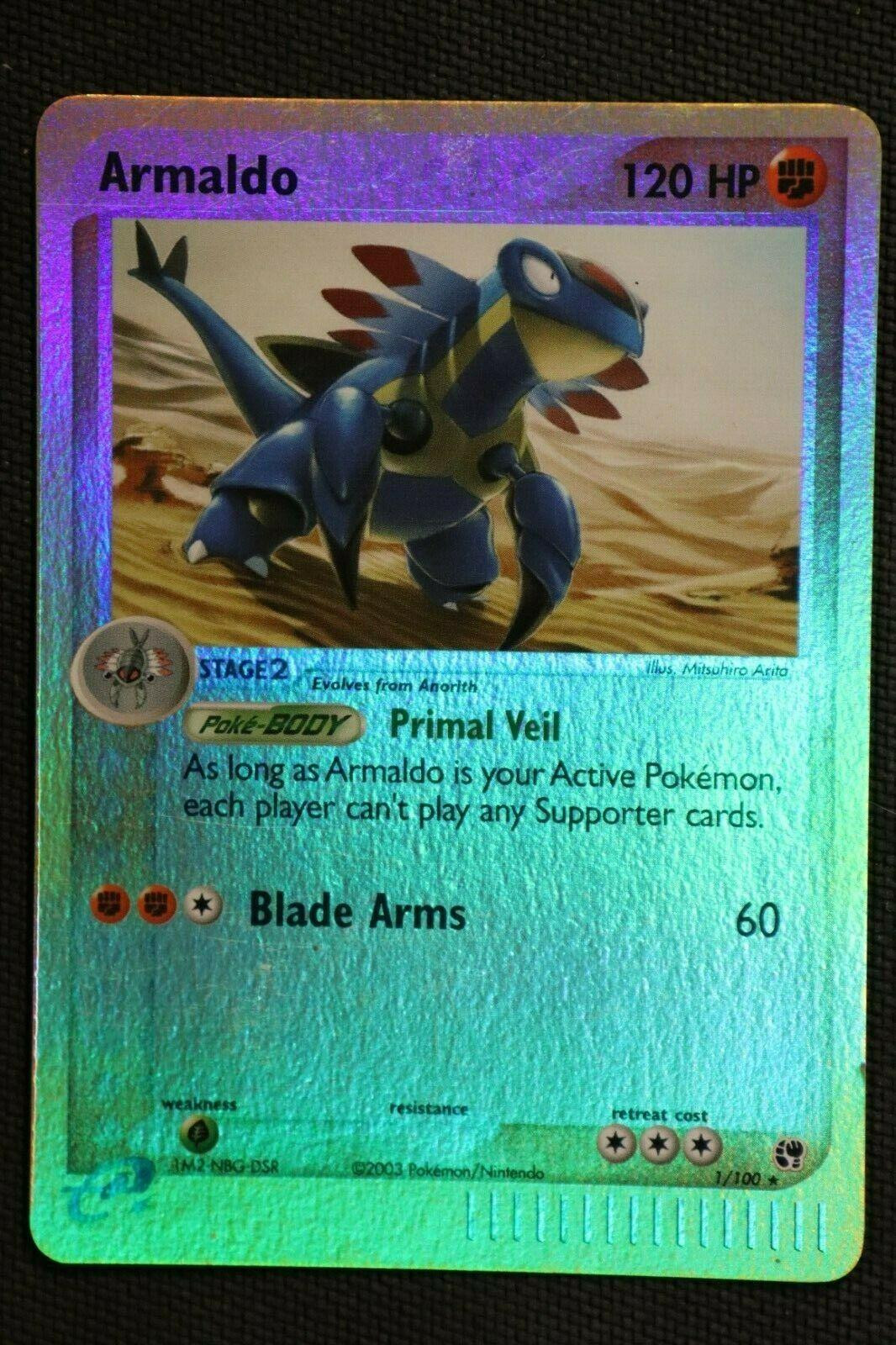 Armaldo #1 — EX Sandstorm (Reverse Holo)