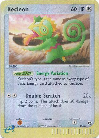 Kecleon #18 — EX Sandstorm (Reverse Holo)