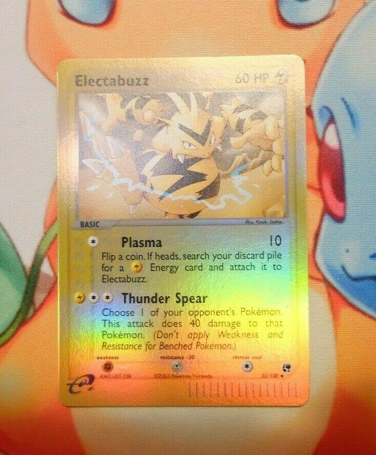 Electabuzz #35 — EX Sandstorm (Reverse Holo)