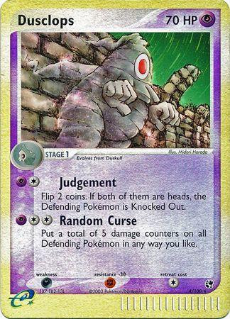 Dusclops #4 — EX Sandstorm (Reverse Holo)