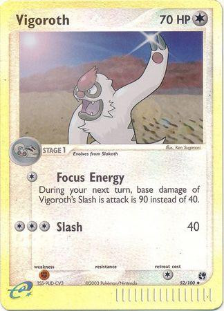 Vigoroth #52 — EX Sandstorm (Reverse Holo)