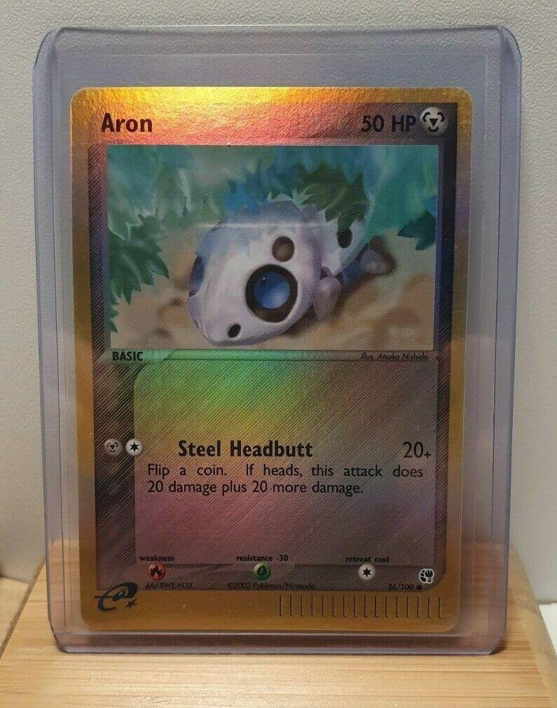 Aron #56 — EX Sandstorm (Reverse Holo)