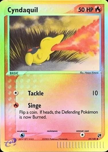 Cyndaquil #59 — EX Sandstorm (Reverse Holo)