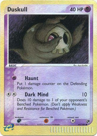 Duskull #62 — EX Sandstorm (Reverse Holo)