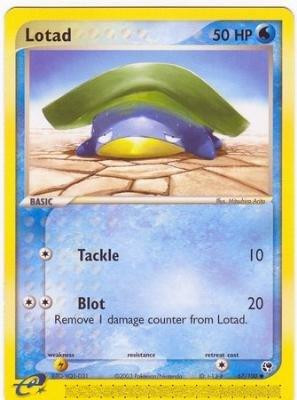 Lotad #67 — EX Sandstorm (Reverse Holo)