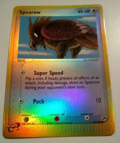 Spearow #81 — EX Sandstorm (Reverse Holo)