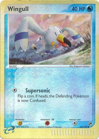 Wingull #84 — EX Sandstorm (Reverse Holo)