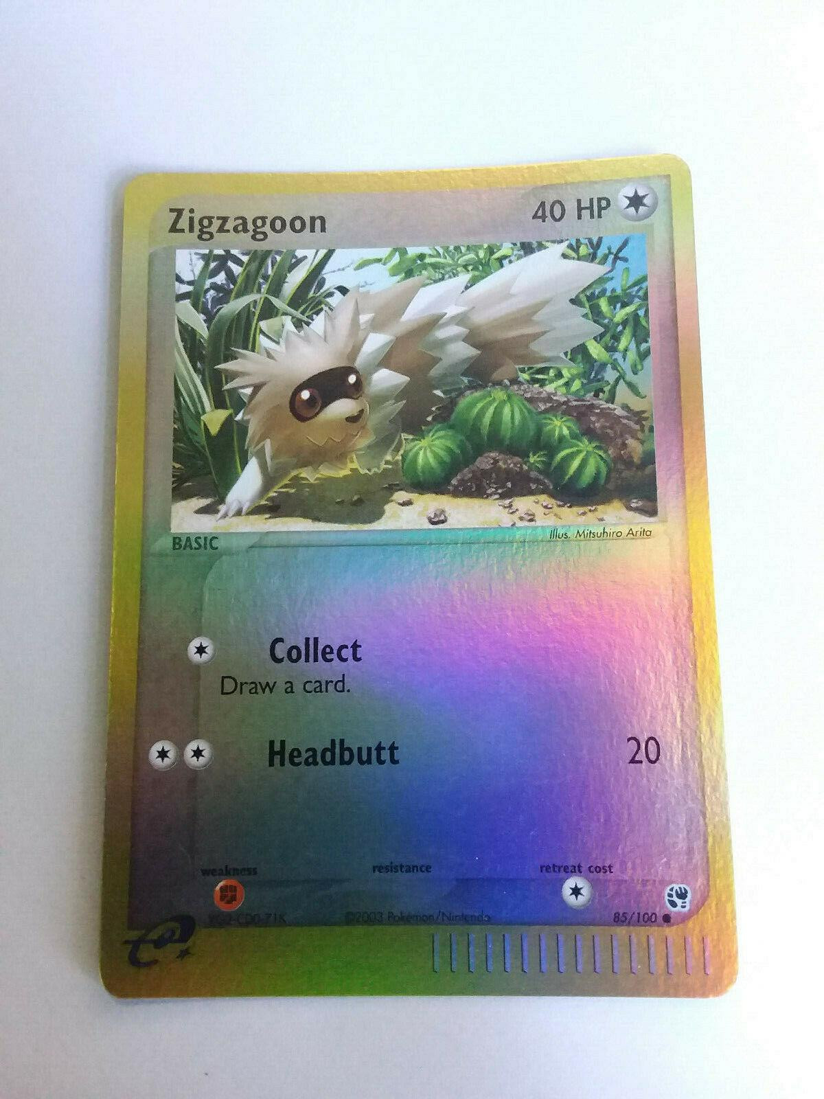 Zigzagoon #85 — EX Sandstorm (Reverse Holo)