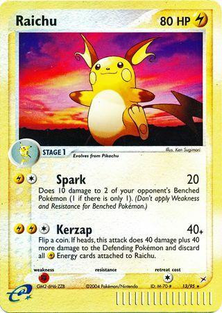 Raichu #13 — EX Team Magma vs Team Aqua (Reverse Holo)