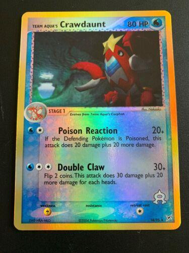 Crawdaunt #14 — EX Team Magma vs Team Aqua (Reverse Holo)