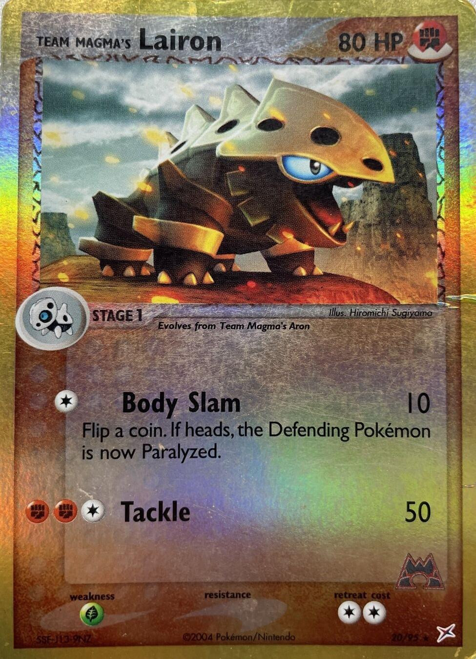 Lairon #20 — EX Team Magma vs Team Aqua (Reverse Holo)