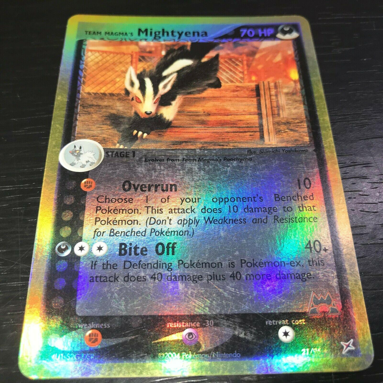 Mightyena #21 — EX Team Magma vs Team Aqua (Reverse Holo)