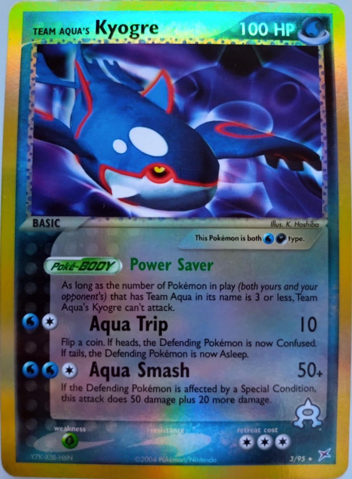 Kyogre #3 — EX Team Magma vs Team Aqua (Reverse Holo)