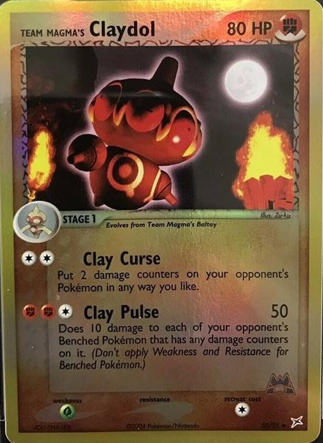 Claydol #33 — EX Team Magma vs Team Aqua (Reverse Holo)