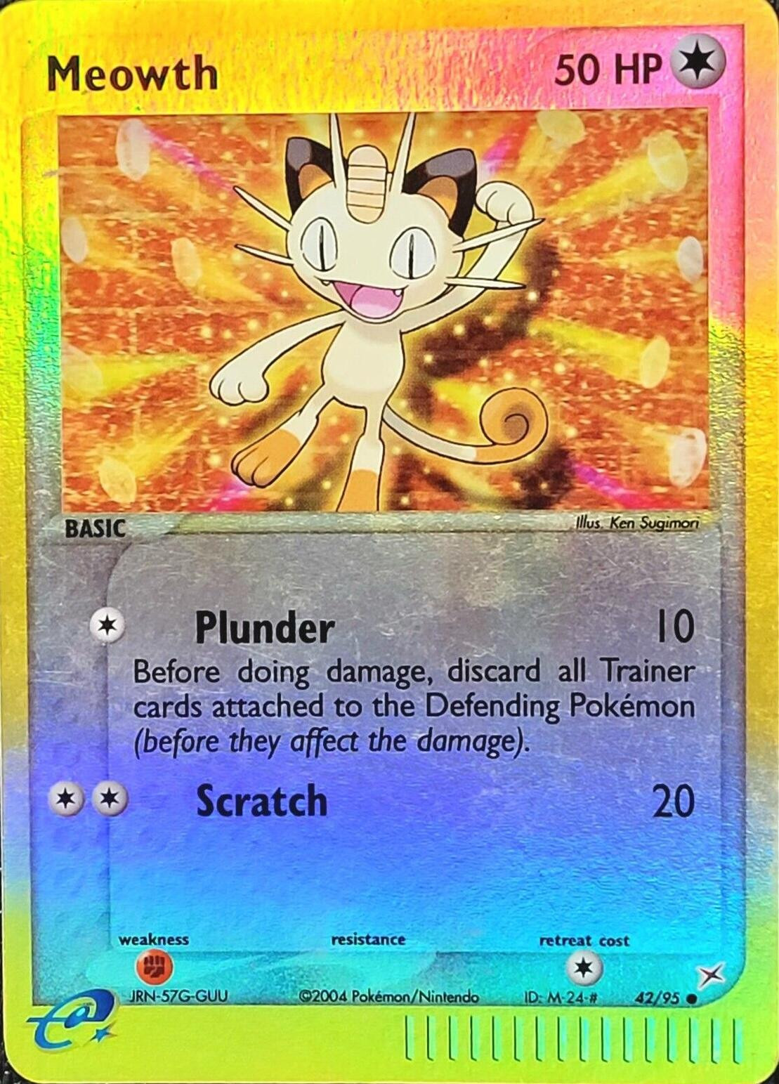 Meowth #42 — EX Team Magma vs Team Aqua (Reverse Holo)