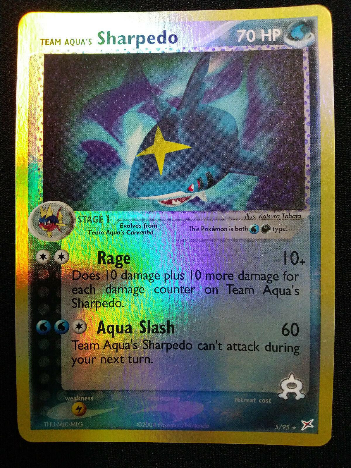 Sharpedo #5 — EX Team Magma vs Team Aqua (Reverse Holo)