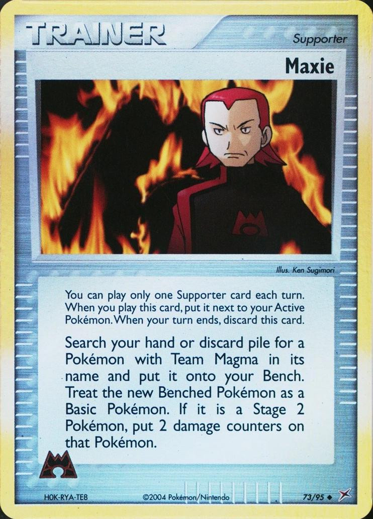Maxie #73 — EX Team Magma vs Team Aqua (Reverse Holo)