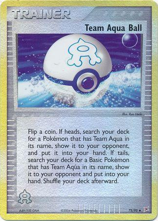 Team Aqua Ball #75 — EX Team Magma vs Team Aqua (Reverse Holo)