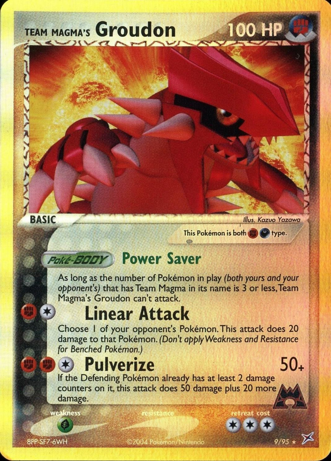 Groudon #9 — EX Team Magma vs Team Aqua (Reverse Holo)
