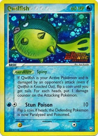 Qwilfish #27 — EX Team Rocket Returns (Reverse Holo)