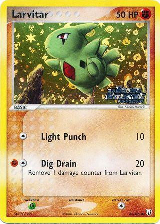 Larvitar #63 — EX Team Rocket Returns (Reverse Holo)