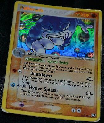 Poliwrath #11 — EX Unseen Forces (Reverse Holo)