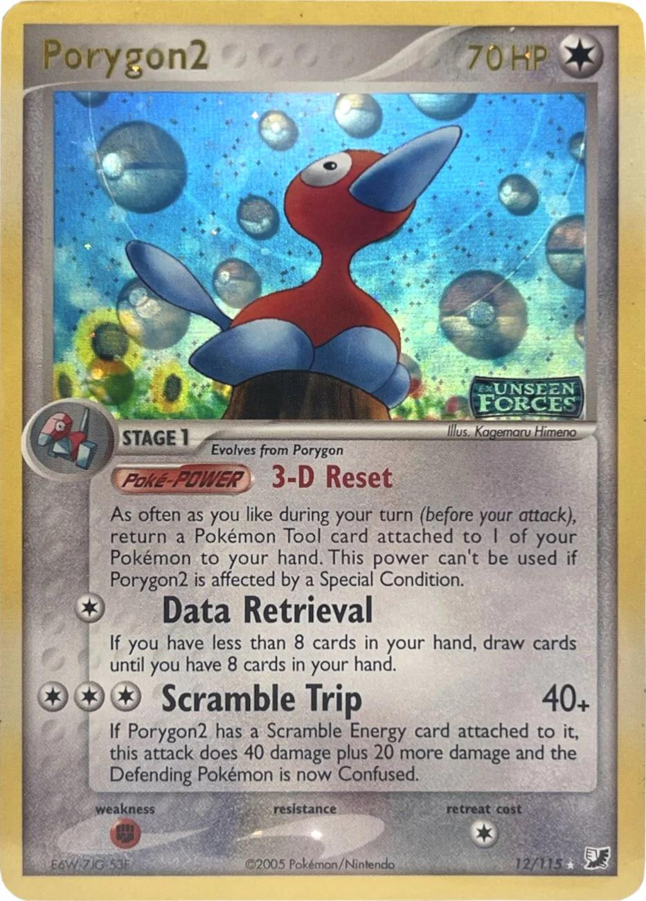 Porygon2 #12 — EX Unseen Forces (Reverse Holo)