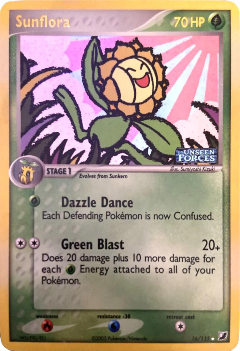 Sunflora #16 — EX Unseen Forces (Reverse Holo)