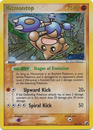 Hitmontop #26 — EX Unseen Forces (Reverse Holo)