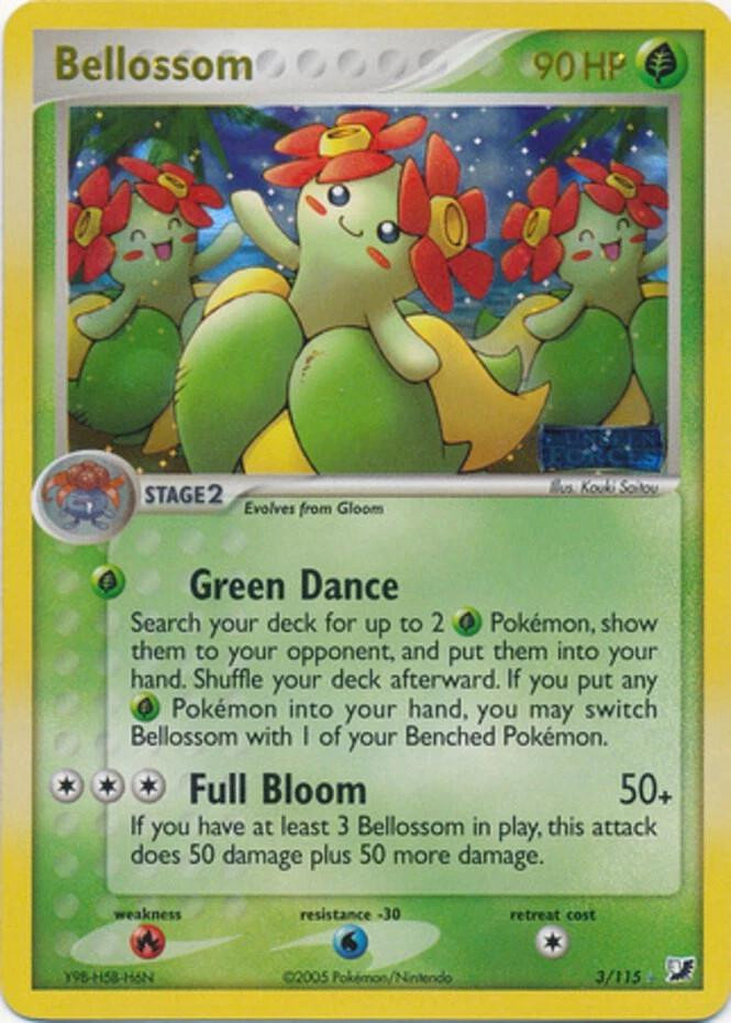 Bellossom #3 — EX Unseen Forces (Reverse Holo)