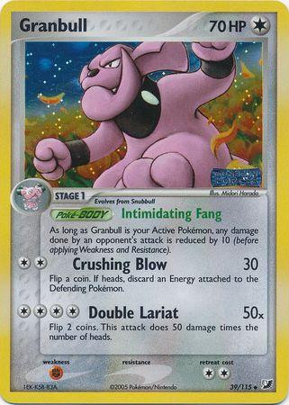 Granbull #39 — EX Unseen Forces (Reverse Holo)