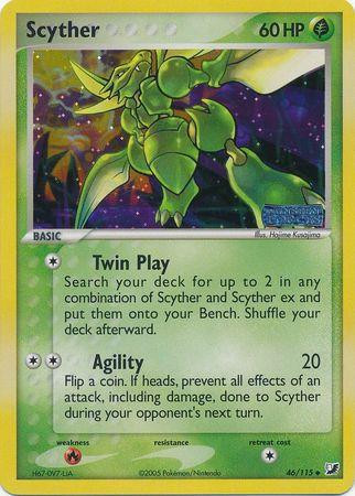 Scyther #46 — EX Unseen Forces (Reverse Holo)