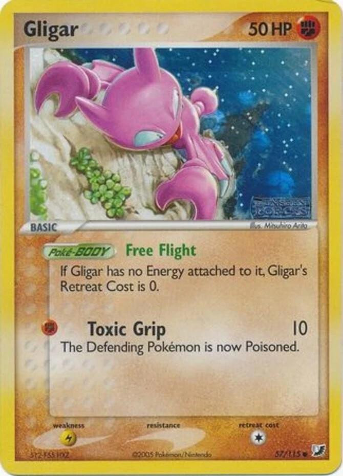 Gligar #57 — EX Unseen Forces (Reverse Holo)