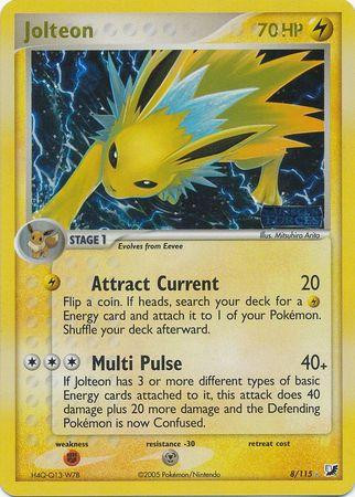 Jolteon #8 — EX Unseen Forces (Reverse Holo)