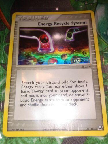 Energy Recycle System #81 — EX Unseen Forces (Reverse Holo)
